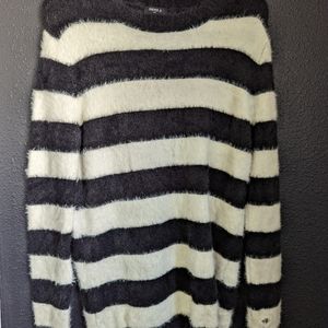 Stripped Fuzzy Pullover
